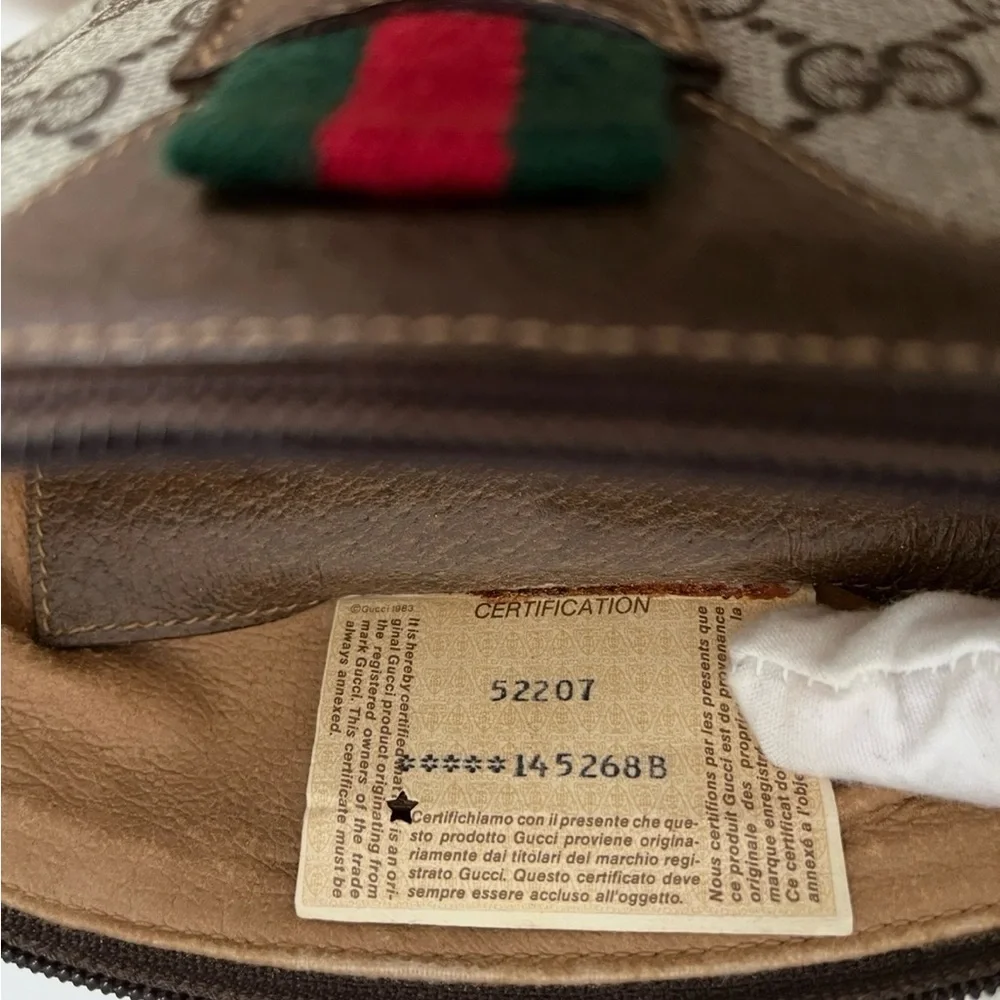 Gucci GG Supreme Ophidia Crossbody Clutch Vintage EUC Circa 1980 - Picture 16 of 17
